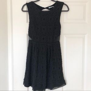 Urban Outfitters Lace Dress w/ Chiffon Cutouts